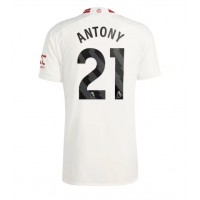 Camisa de Futebol Manchester United Antony #21 Equipamento Alternativo 2023-24 Manga Curta